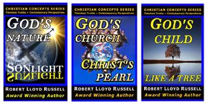3-Book covers: God's Nature, God's Church, and God's Child